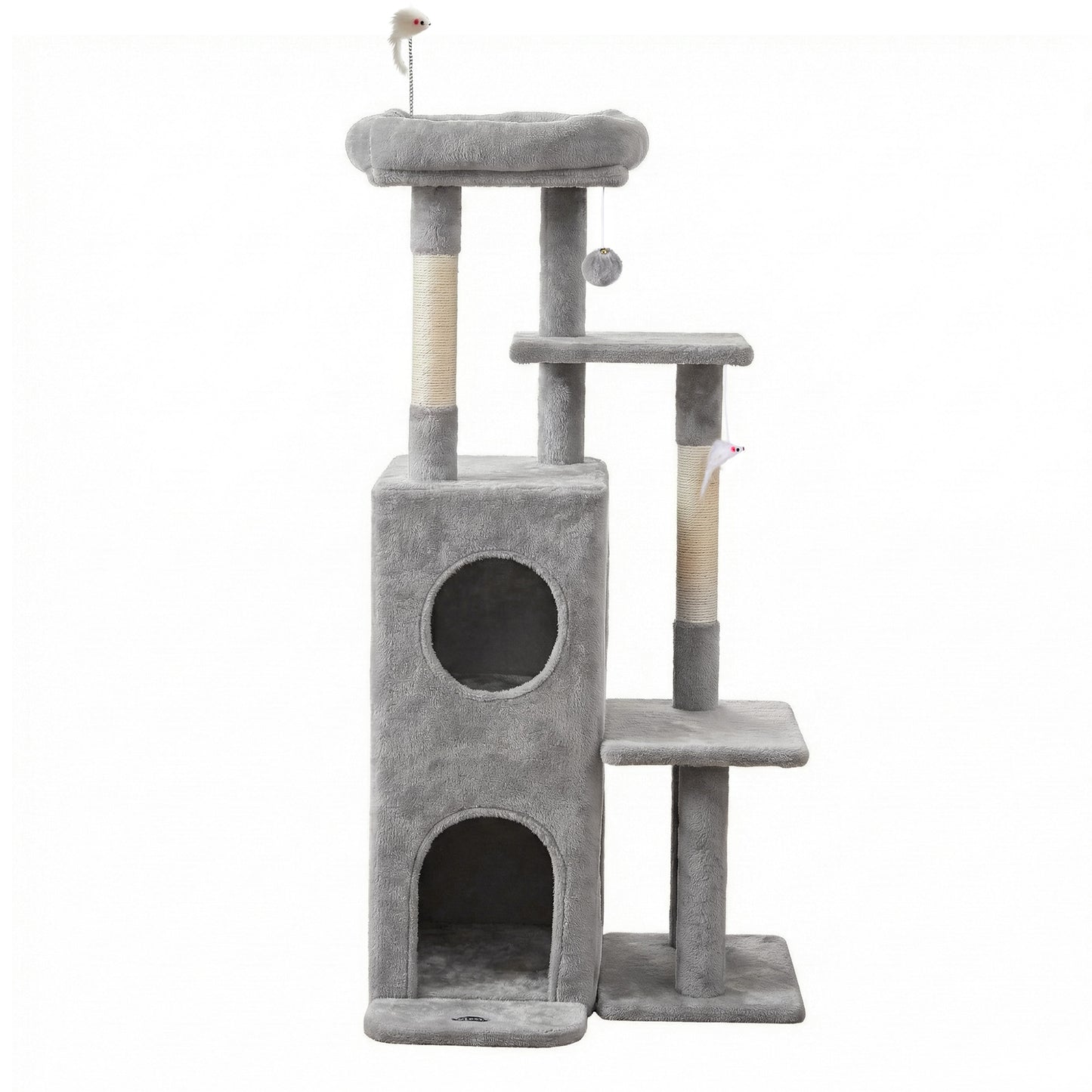 i.Pet Cat Tree Tower 127cm Scratching Post Light Grey