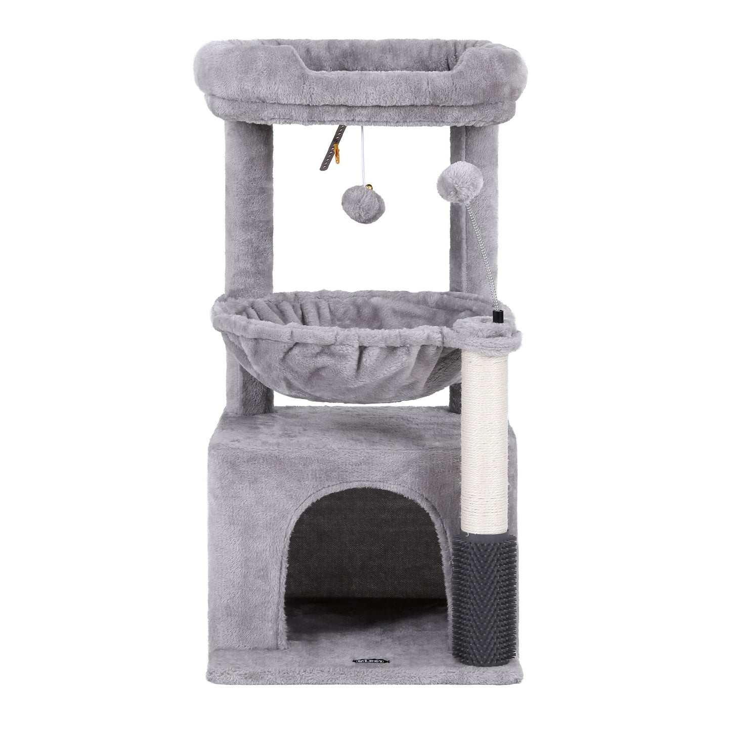 i.Pet Cat Tree Tower 82cm Scratching Post Light Grey