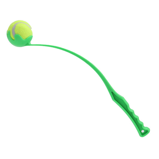 3-Pack Blue PP Dog Tennis Ball Launcher Stick(48 × 8 CM) - Manual Fetch Thrower for Long Distance Outdoor Training & Hands-Free Pickup