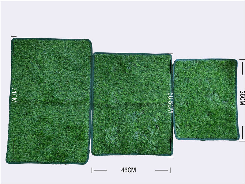 S Size Realistic Artificial Grass Dog Potty Pad - Indoor/Outdoor Pet Training Turf, Easy to Clean PE & TPR Material